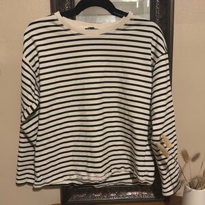 ZARA long sleeve striped sweater